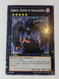 Adreus, Keeper of Armageddon - BP01-EN030 - Starfoil Rare 1st Edition Yugioh - Image 1