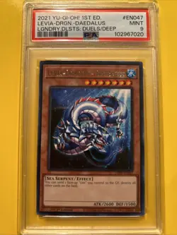 YuGiOh LEVIA-DRAGON - DAEDALUS #LED9-EN047🔥PSA 9 MINT🔥1st EDITION-2021 RARE - Image 1