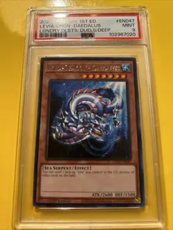YuGiOh LEVIA-DRAGON - DAEDALUS #LED9-EN047🔥PSA 9 MINT🔥1st EDITION-2021 RARE - Image 2