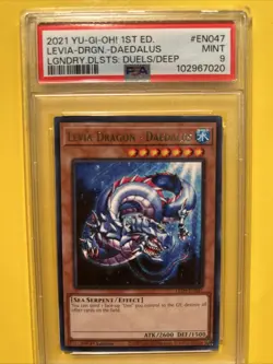 YuGiOh LEVIA-DRAGON - DAEDALUS #LED9-EN047🔥PSA 9 MINT🔥1st EDITION-2021 RARE - Image 3
