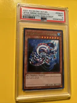 YuGiOh LEVIA-DRAGON - DAEDALUS #LED9-EN047🔥PSA 9 MINT🔥1st EDITION-2021 RARE - Image 5