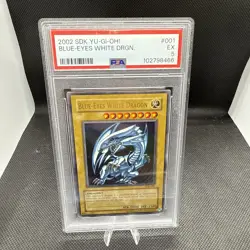 Yu-Gi-Oh! TCG Blue-Eyes White Dragon SDK-001 Ultra Rare Unlimited Edition PSA 5 - Image 1