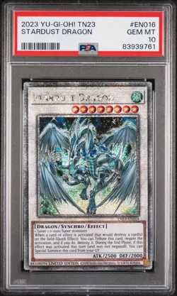 Stardust Dragon PSA 10 - TN23-EN016 - Quarter Century Secret Rare - Yugioh - Image 1