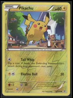 NM Pokemon Pikachu 20/108 XY Roaring Skies Reverse Holo Card 2015 TCG - Image 1