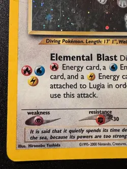 Lugia 9/111 Neo Genesis WoTC Pokemon Card Holo Foil Rare HP - Image 5