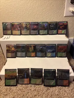MTG Fallout MTG(PIP) Lot Of 18 Extended Art Surge Foil Rare Cards - Image 1