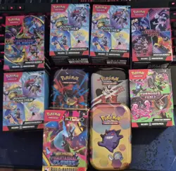 6x Pokemon TCG Booster Bundle Boxes + Mini-tins + Lot Of Cards - Image 1