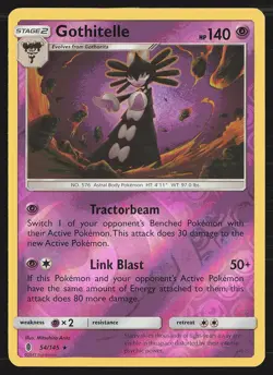 SM - Guardians Rising Gothitelle #54/145 Reverse Holo Pokemon Card - Image 1