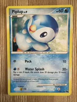 Pokemon Card TCG - Piplup 15/17 HOLO - POP SERIES 6 Promo NM/VLP - Image 1