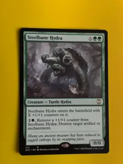 Steelbane Hydra. rare Turtle hydra. NCC Magic the Gathering Card. - Image 1