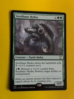 Steelbane Hydra. rare Turtle hydra. NCC Magic the Gathering Card. - Image 2
