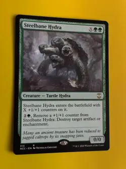 Steelbane Hydra. rare Turtle hydra. NCC Magic the Gathering Card. - Image 3