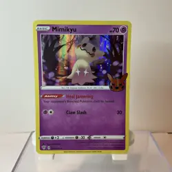 Mimikyu 081/189 Trick or Trade 2020 Holo Rare Pokemon Card - Image 1