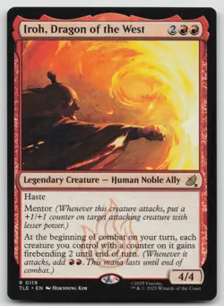 Iroh, Dragon of the West Legendary Creature - Human Noble Ally TLE #119 R Normal - Image 1
