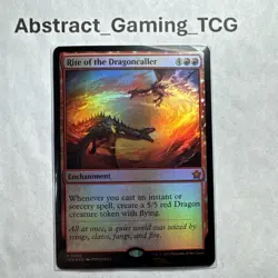 MTG - Rite of the Dragoncaller *FOIL* (FDN #92) - Foundations - NM - Pack Fresh - Image 1