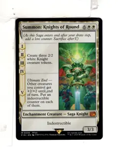 MTG SkeenAB Summon Knights of Round from FIN. NM. - Image 1