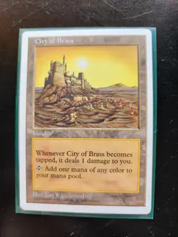 City of Brass Magic: The Gathering MTG Core Set 5th Edition x2 Lightly Played LP - Image 2