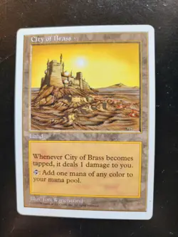 City of Brass Magic: The Gathering MTG Core Set 5th Edition x2 Lightly Played LP - Image 3
