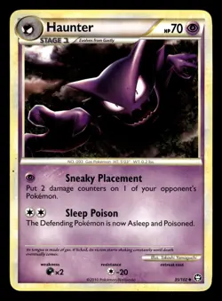 Haunter 35/102 HGSS Triumphant Pokemon Card - Image 1