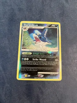 Sharpedo 37/132 Reverse Holo Rare - D&P Secret Wonders - LP Pokemon TCG 2007 - Image 1