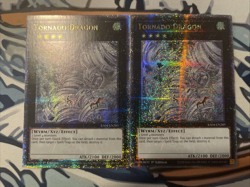 Yugioh Tornado Dragon Quarter Century Secret Rare RA04-EN289 x2 Near Mint - Image 1