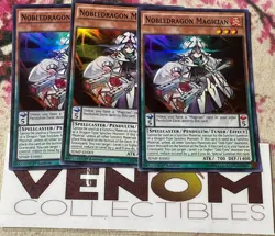 3x (M/NM) - Nobledragon Magician - SDMP-EN003 - Super Rare - 1st Edition YuGiOh - Image 1
