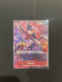 One Piece Card Game-Shanks Alt Art 2nd Anniversary Set Op09-004 English NM - Image 1