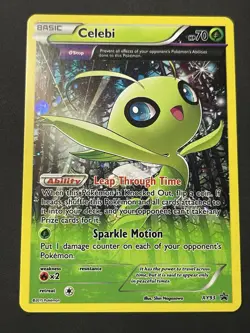 Pokemon Card Celebi XY93 Black Star Pokemon Promo Cosmos Holo Rare Near Mint - Image 1