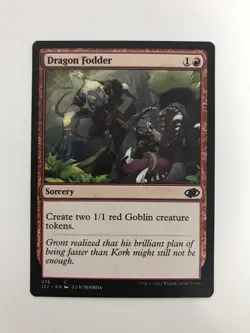 Dragon Fodder Anime MTG Magic the Gathering Card NM Near Mint J22 - Image 1