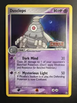 Dusclops 14/108 Reverse Holo Rare EX Power Keepers Stamped Pokemon Card HP - Image 1