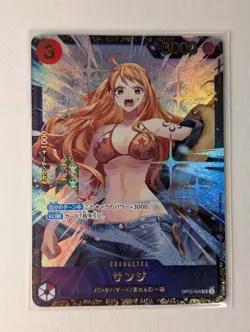 One Piece Card Game OP10-005 Sanji SR Parallel Sealed Japanese | Nami Ver. | - Image 1