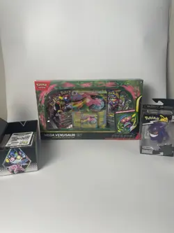 Pokemon Mega Premium Collection Sealed Gengar Figure Rare Vintage Cards Bulk Lot - Image 1