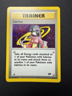 Sabrina Trainer Holo Rare 20/132 Gym Challenge Pokemon Card NM - Image 1
