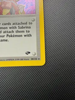Sabrina Trainer Holo Rare 20/132 Gym Challenge Pokemon Card NM - Image 3