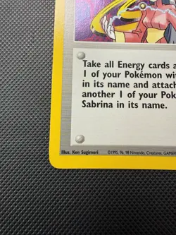 Sabrina Trainer Holo Rare 20/132 Gym Challenge Pokemon Card NM - Image 4