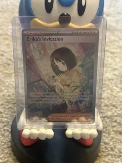 Pokemon TCG Scarlet & Violet 151 Erika's Invitation SIR Holo Card 203/165 - Image 1