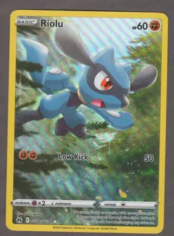 Riolu GG26/GG70 Crown Zenith Galarian Gallery Full Art Holo Pokemon Card NM - Image 1