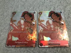 Portgas.D.Ace (Gift Collection 2023) P-028 One Piece Promotion Cards Foil X2 - Image 1