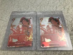 Portgas.D.Ace (Gift Collection 2023) P-028 One Piece Promotion Cards Foil X2 - Image 3