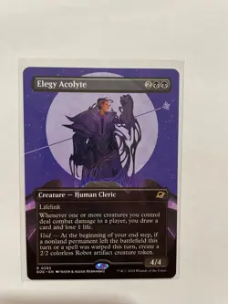 Magic the Gathering EOE: Elegy Acolyte (Borderless) (Excellent Condition) - Image 1