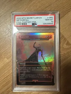 PSA 10 Secret Lair Final Fantasy Meteorfall Star of Extinction FOIL MTG 1862 - Image 1
