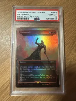 PSA 10 Secret Lair Final Fantasy Meteorfall Star of Extinction FOIL MTG 1862 - Image 3