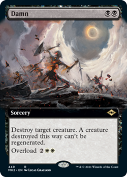 [1x] Damn - Extended Art Near Mint, English Modern Horizons 2 Extras MTG Magic - Image 1