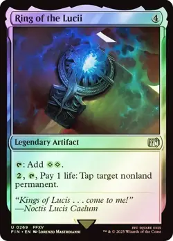 NM Foil Ring of the Lucii, MTG, Final Fantasy, Magic the Gathering, 269 - Image 1