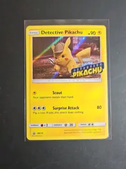 Detective Pikachu SM170 STAMPED Holo Black Star Promo Pokemon NM - Image 1