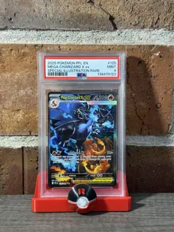 Pokemon 2025 Mega Charizard ex #125 SIR Phantasmal Flames PSA 9 - Image 1