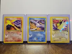 Pokemon TCG Set of 3 Legendary Bird Black Star Promos WOTC - Near Mint - Image 1