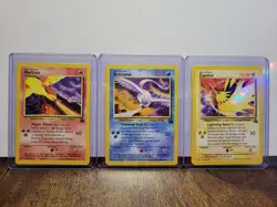 Pokemon TCG Set of 3 Legendary Bird Black Star Promos WOTC - Near Mint - Image 3