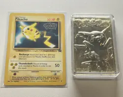 Vtg Pokemon The First Movie Pikachu Promo Mixed Lot of 2 Burger King Black Star - Image 1