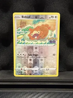 Bidoof 059/078 Pokemon TCG SWSH: Pokemon GO Reverse Holo Peelable Ditto NM - Image 1